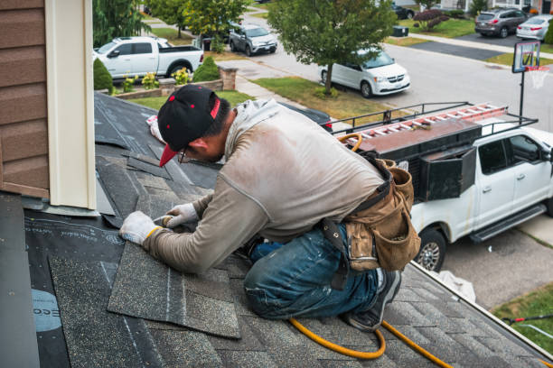 Professional Roofing technician working in Cresco, PA